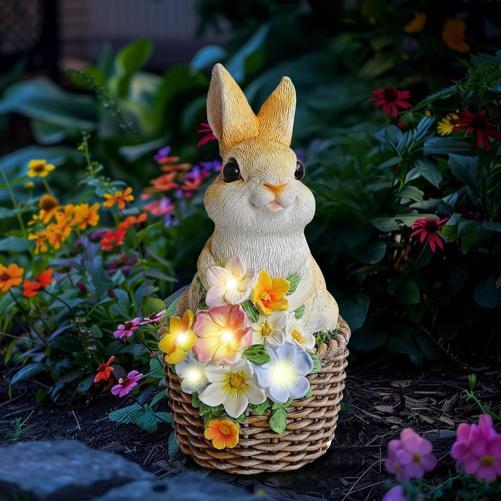Solar Osterhase Figur – Garten Deko mit LED Laterne für Balkon, Terrasse & Ostern