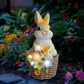 Solar Osterhase Figur – Garten Deko mit LED Laterne für Balkon, Terrasse & Ostern