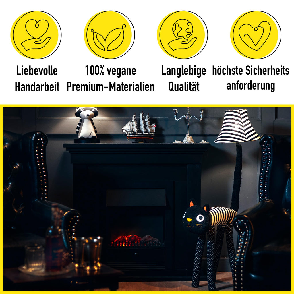 Happy Lamps Luna LED Stehlampe Kinderzimmer | Katze in Handarbeit