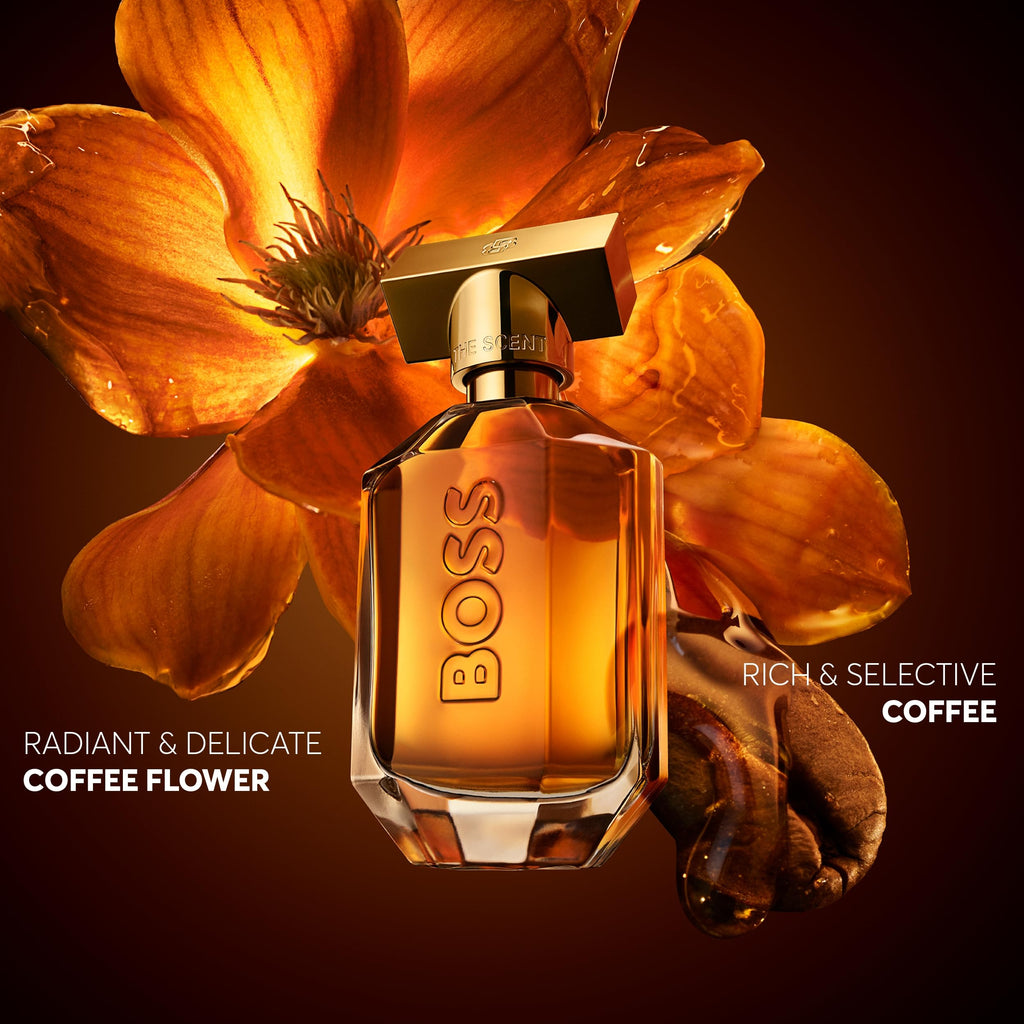 BOSS The Scent Eau de Parfum Intense Damen – Sinnlicher Duft mit Kaffee & Amber