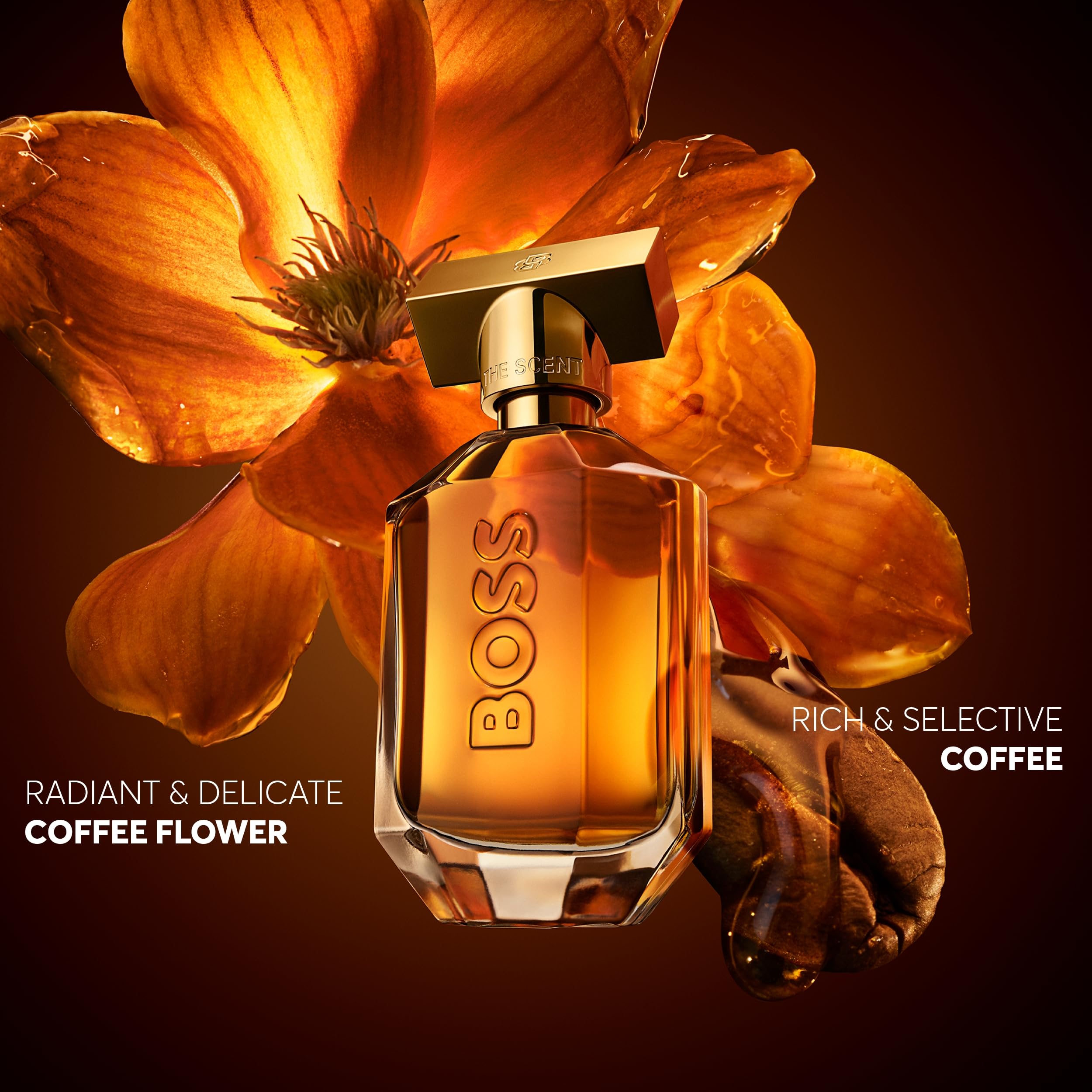 BOSS The Scent Eau de Parfum Intense Damen – Sinnlicher Duft mit Kaffee & Amber