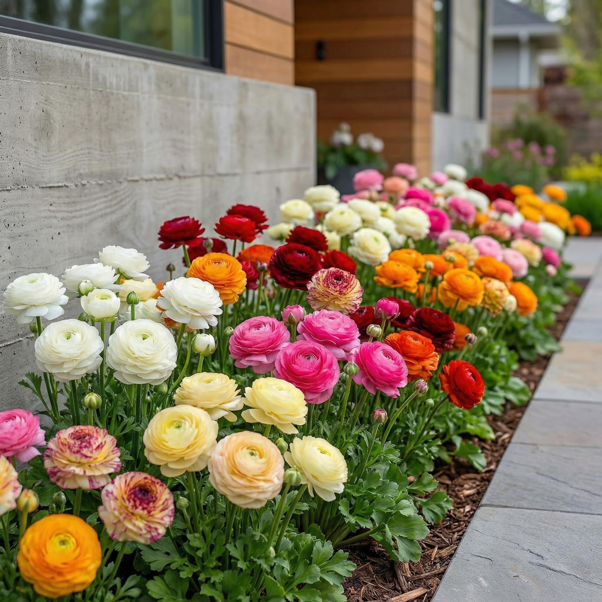 Ranunkeln Zwiebeln 50er Set – Bunte Blüten, Asiatischer Hahnenfuß für Garten & Balkon