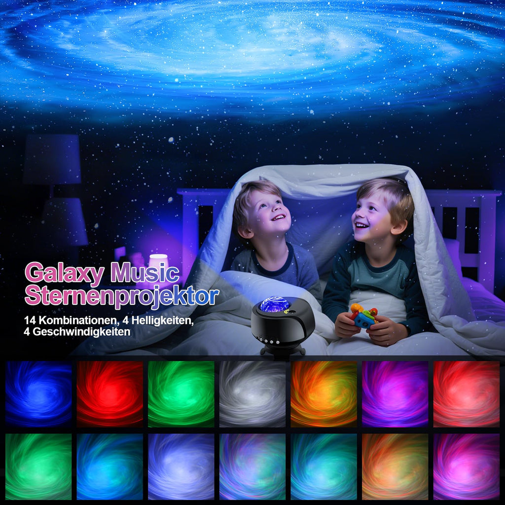 Galaxy Sternenhimmel Projektor – LED Aurora Lampe mit Bluetooth & Fernbedienung
