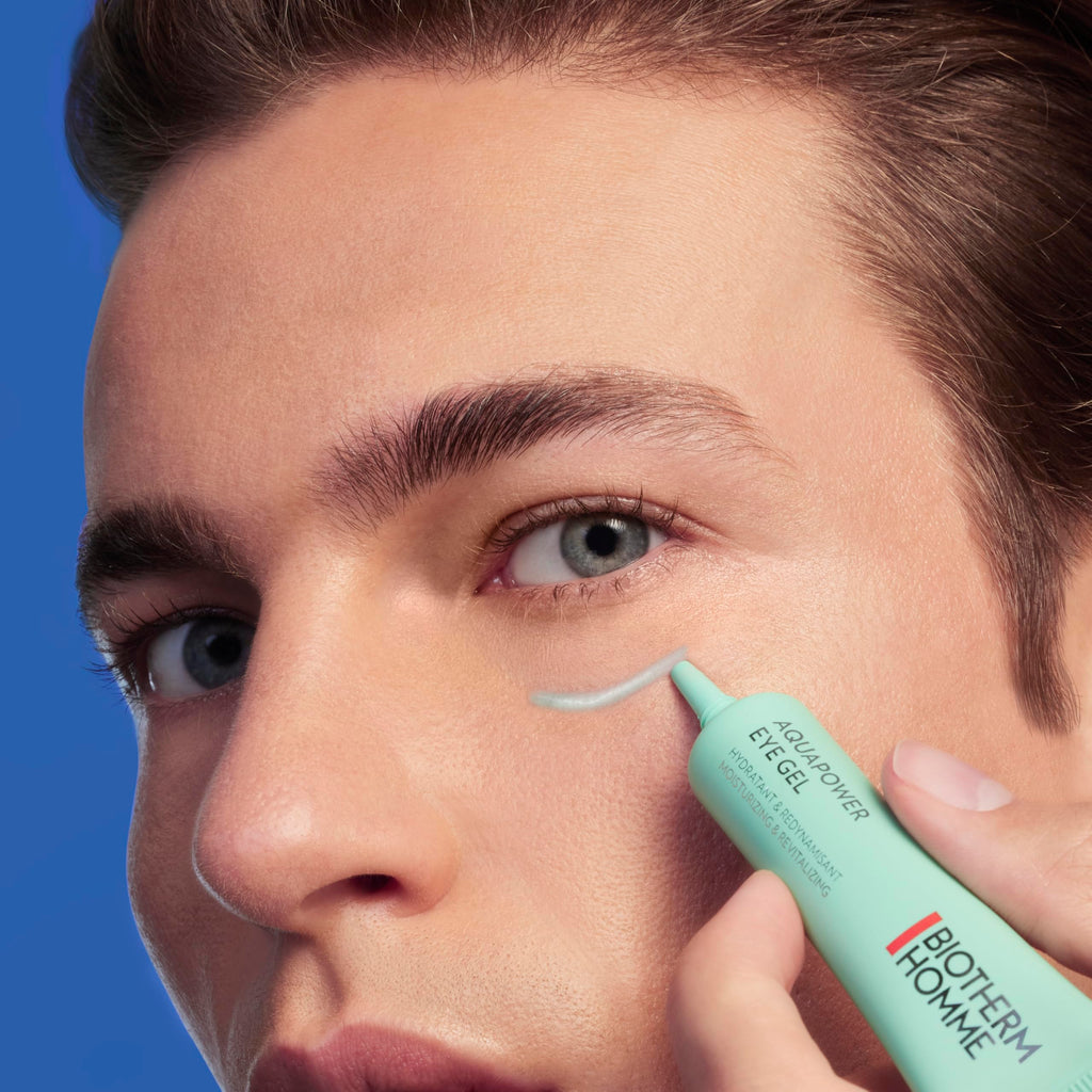 Biotherm Homme Aquapower Eye Gel – revitalisierende Augencreme mit Koffein & Life Plankton 15 ml