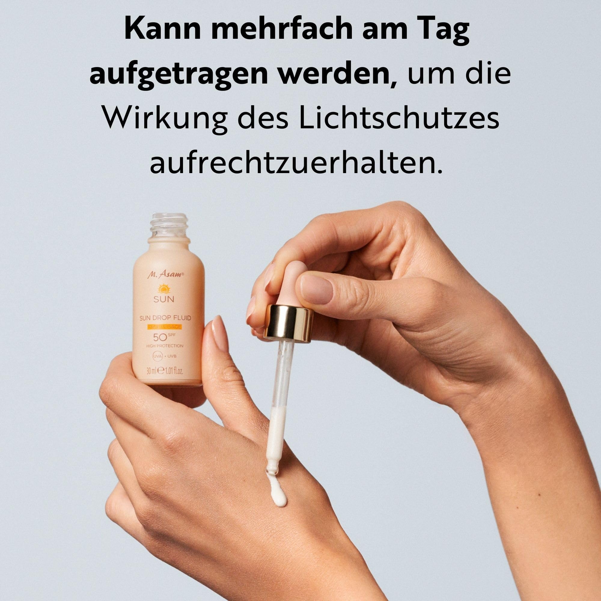 Sonnenschutz Gesicht LSF 50 – SPF Serum Drops UV Schutz & Anti Aging