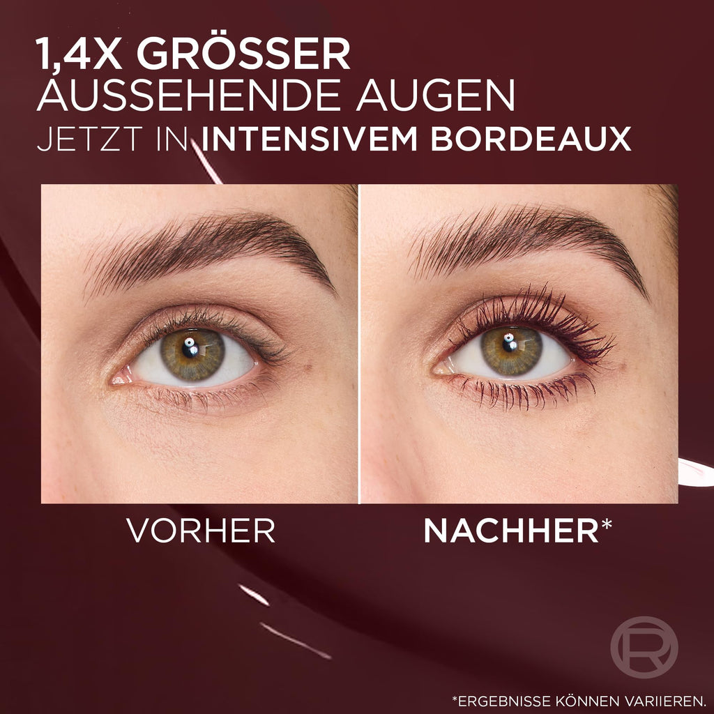 L'Oréal Panorama Mascara Bordeaux – Volumen Wimperntusche Farbe & Länge