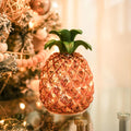 Goldene Ananas LED Lampe – Dekorative Tischlampe aus Glas für Wohnzimmer & Schlafzimmer