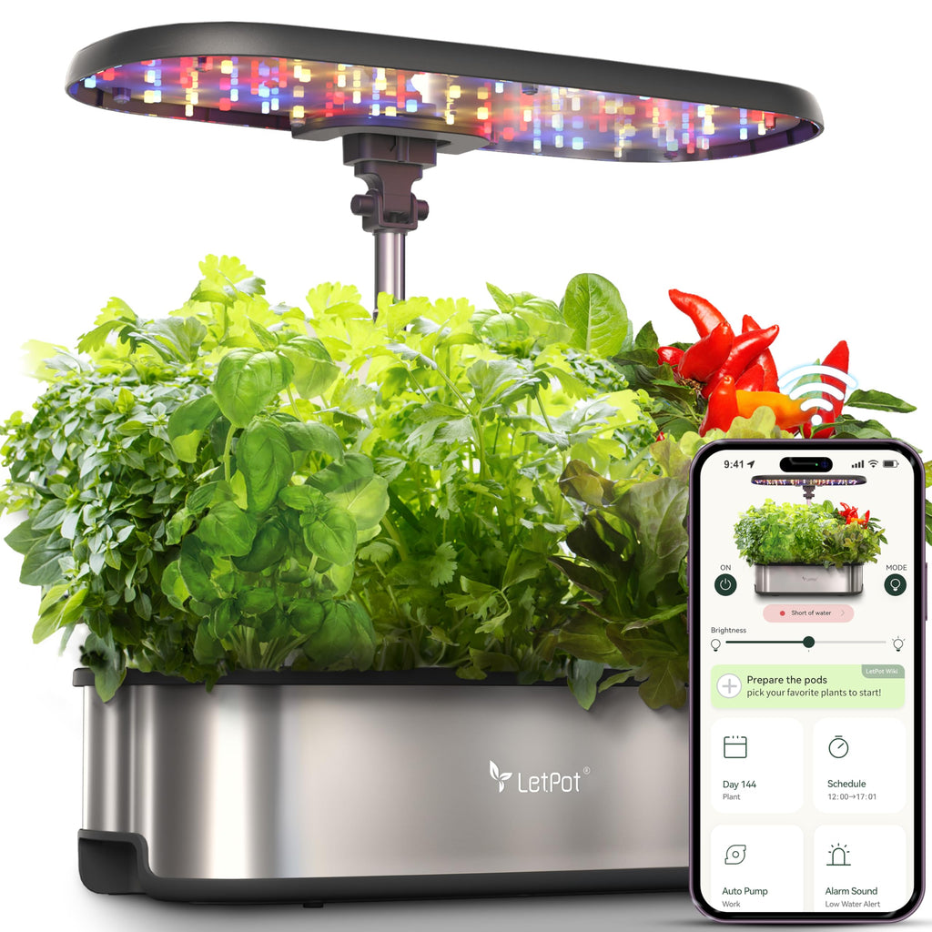 LETPOT LPH-SE WiFi Hydroponik System – Smart Herb Garden, 12 Hülsen