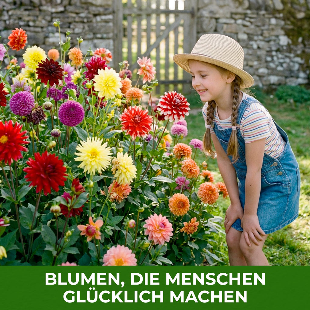 Premium Dahlien Knollen – 5x Dinnerplate Dahlie Lila mit großen Blüten für Garten