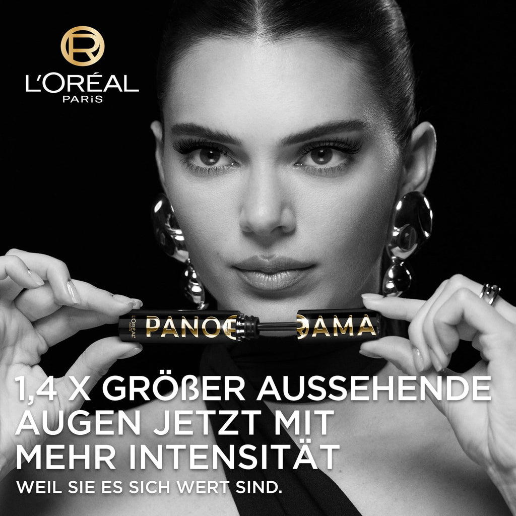 L'Oréal Paris Mascara Panorama Schwarz – Volumen, Länge & Definition
