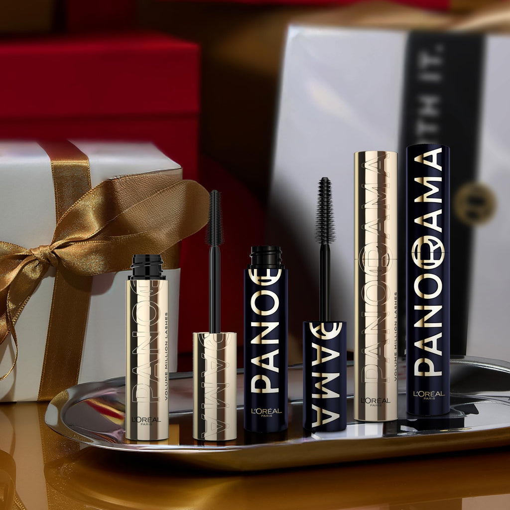 L'Oréal Paris Mascara Panorama Schwarz – Volumen, Länge & Definition