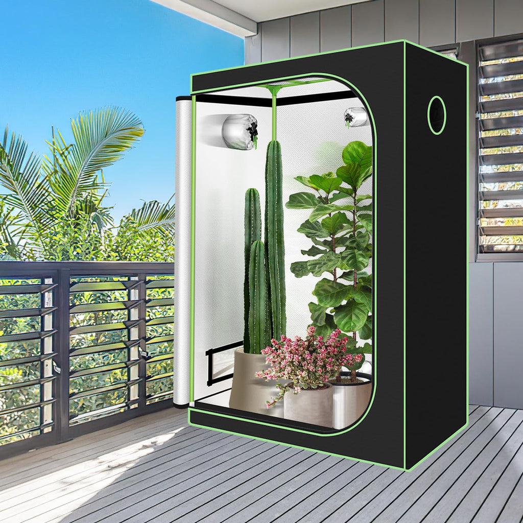 Vigevee Growzelt 120x60x180cm – Lichtdicht, wasserdicht, Indoor-Anbau