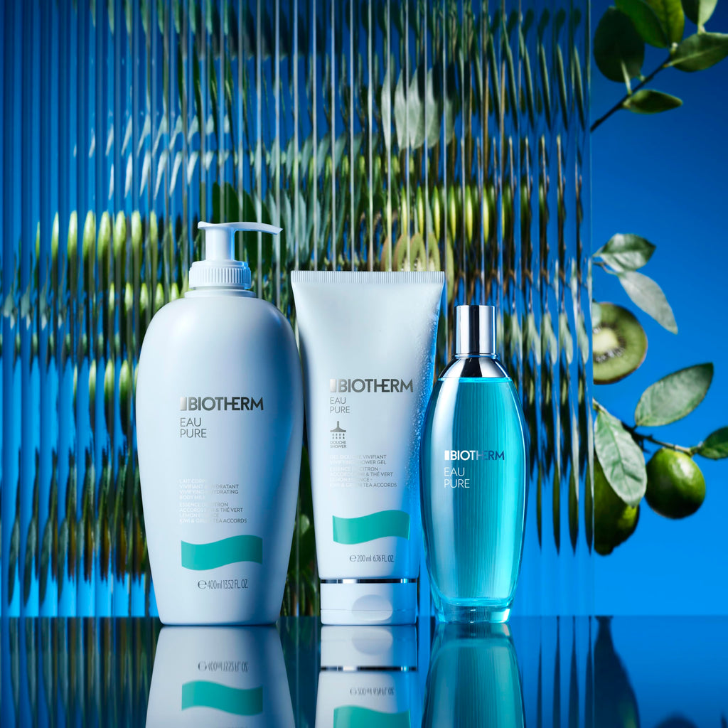 Biotherm Eau Pure Eau de Toilette, erfrischendes und feuchtigkeitsspendendes Damen Körperspray mit Essenzen grüner Früchte und ätherischen Ölen, Bodyspray belebt und erfrischt die Haut intensiv