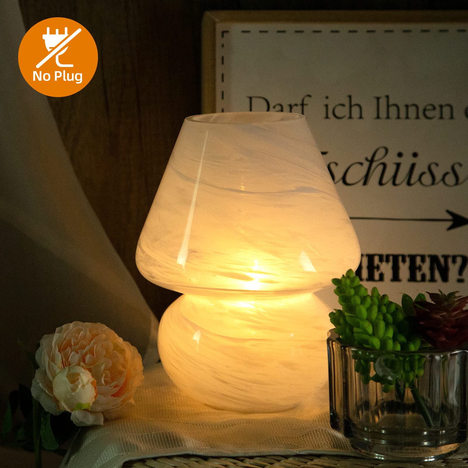 Mushroom Tischlampe – Aesthetic Pilzlampe mit warmem Ambient Licht für Schlafzimmer