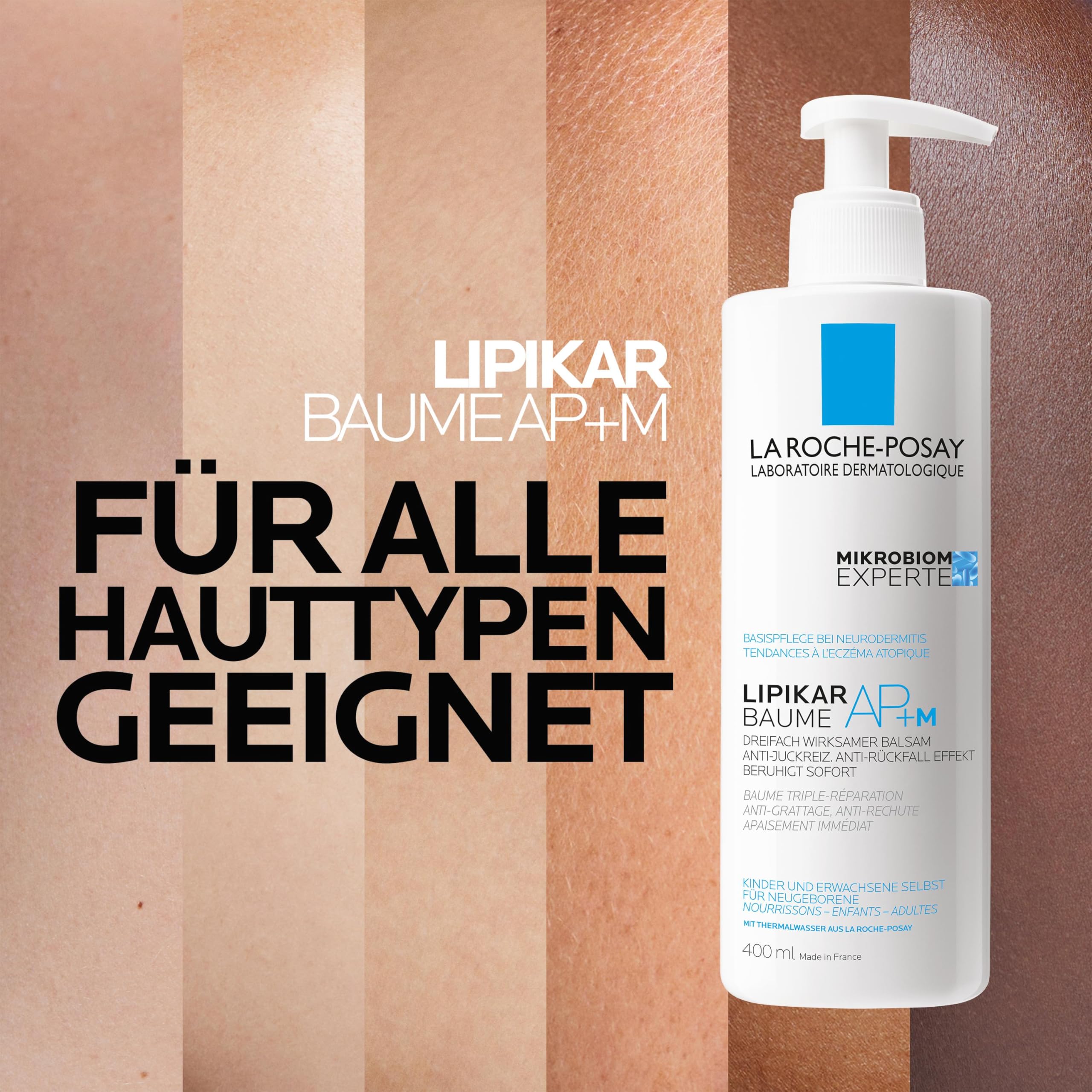 La Roche-Posay Lipikar AP+ Bodylotion – Intensivpflege für sehr trockene, empfindliche & zu Neurodermitis neigende Haut