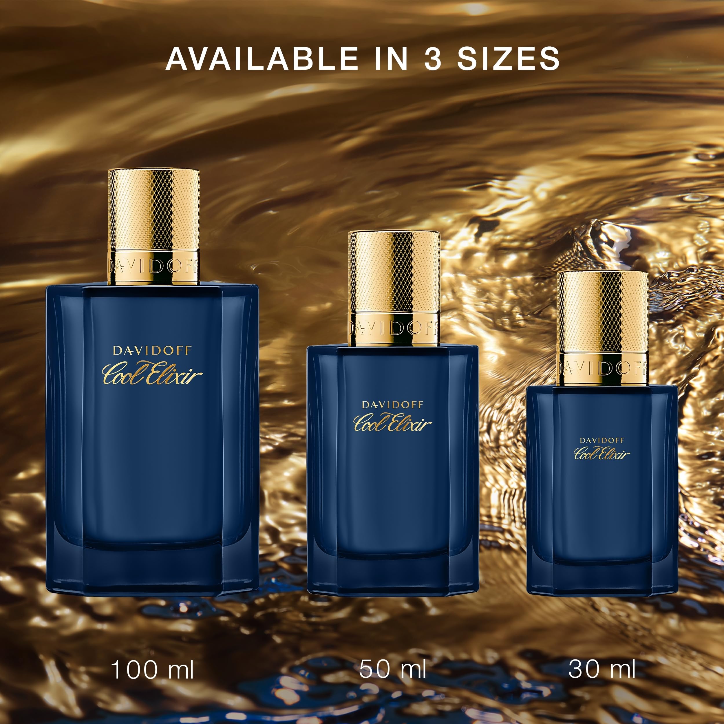 Davidoff Cool Elixir EDP Intense – Masculine Luxury Fragrance with Oud, Rose Notes & Lavandin
