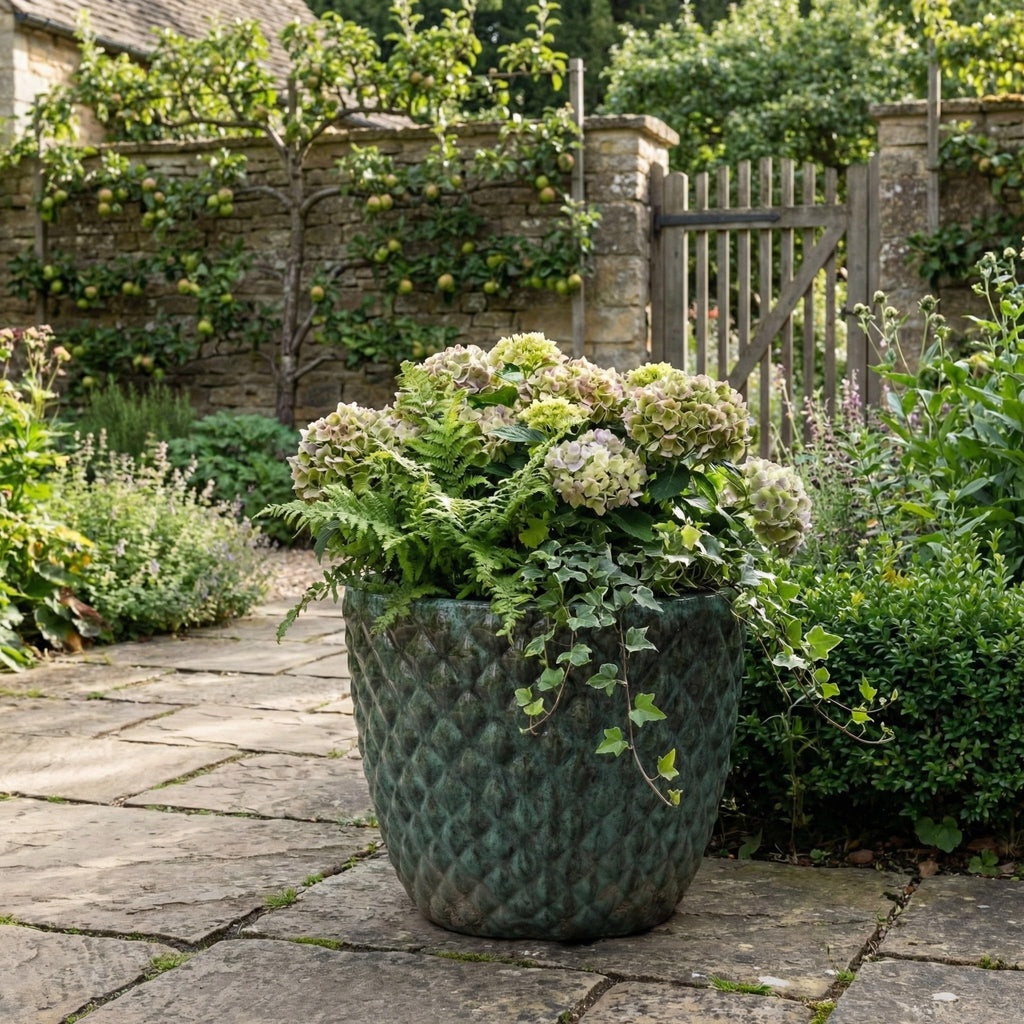 Großer Keramik Pflanzkübel frostfest – Moderner Blumentopf für Garten & Terrasse