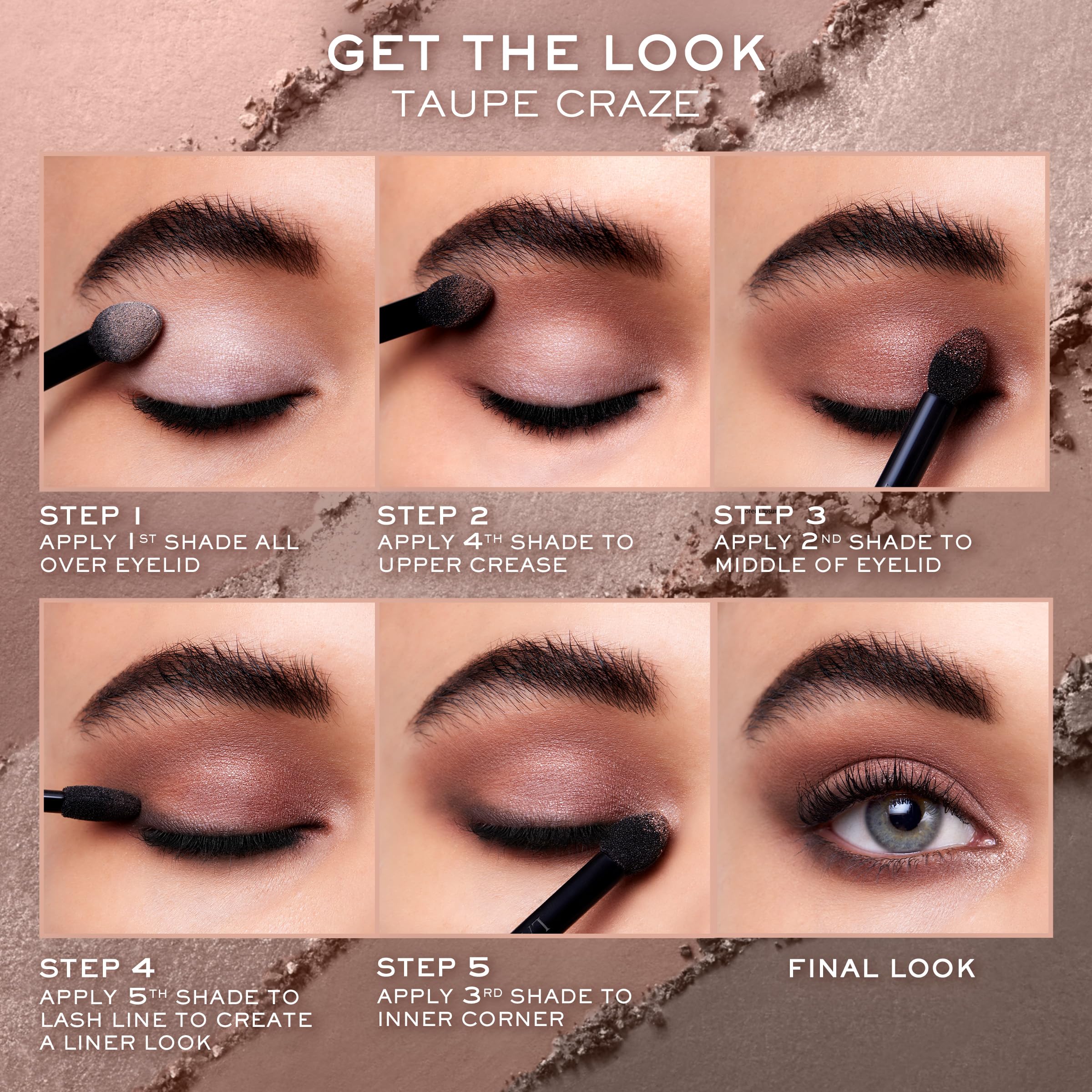 Lancôme Hypnôse Palette 01 French Nude – 5 Lidschatten-Farben, 3,5 g