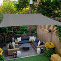 HAIKUS Sonnensegel 4x4m Quadrat Grau – UV-Schutz, atmungsaktiv, Garten