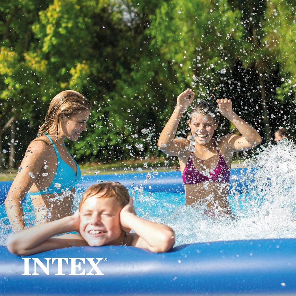 Intex Easy Set Aufstellpool Ø 305 cm – runder Gartenpool für Kinder, Blau