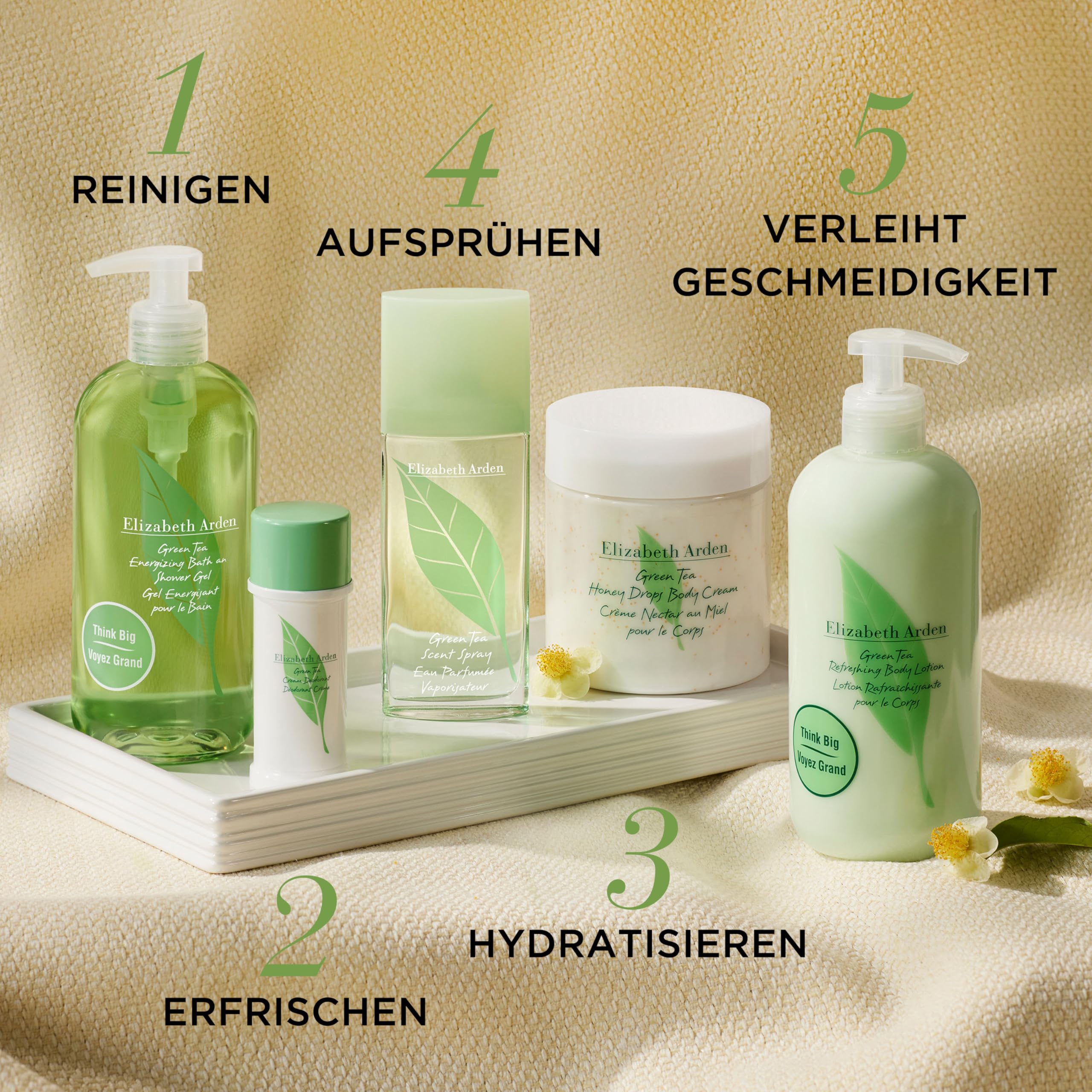 Elizabeth Arden Green Tea Refreshing Body Lotion – Feuchtigkeitsspendende Körperlotion mit Grüntee-Duft, 500 ml