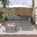 Moderne Polyrattan Lounge Grau für Balkon & Garten – Stilvoll & Wetterfest