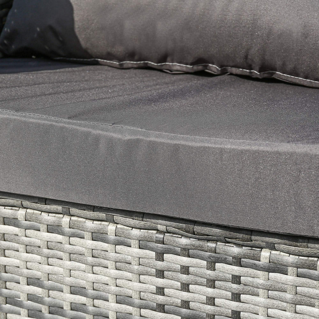 Moderne Polyrattan Lounge Grau für Balkon & Garten – Stilvoll & Wetterfest