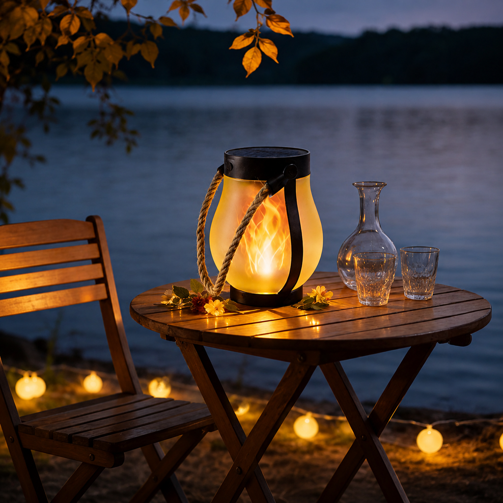 Solar Lichterkette Lampion Außen – Wasserdicht Warmweiß Garten Deko