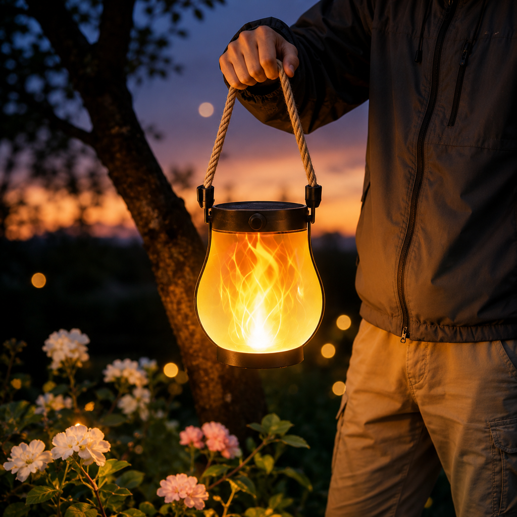 Solar Lichterkette Lampion Außen – Wasserdicht Warmweiß Garten Deko