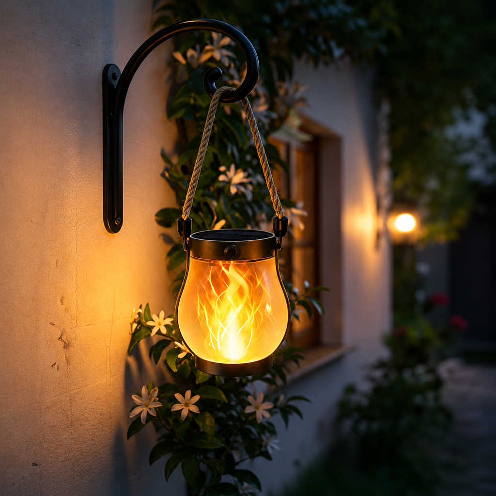 Solar Lichterkette Lampion Außen – Wasserdicht Warmweiß Garten Deko