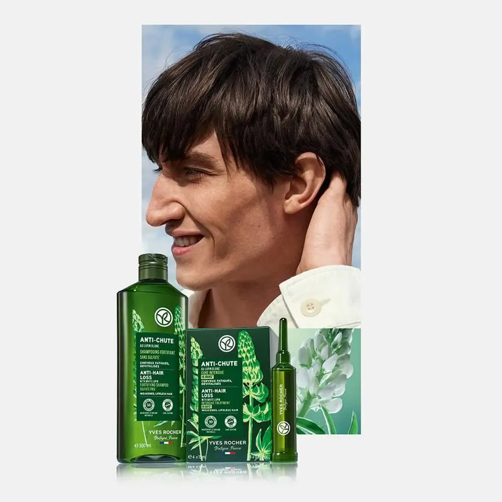 Yves Rocher Anti-Haarausfall Shampoo – Sulfatfreies Shampoo gegen Haarausfall 300 ml