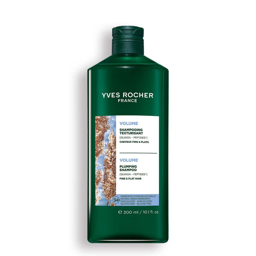 Yves Rocher Texturierendes Shampoo – Sulfatfreies Volumen Shampoo für feines Haar 300 ml
