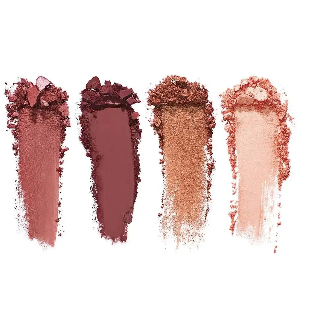 4-Color Eyeshadow Palette Matte & Metallic Long-Lasting Blendable Compact Eye Makeup