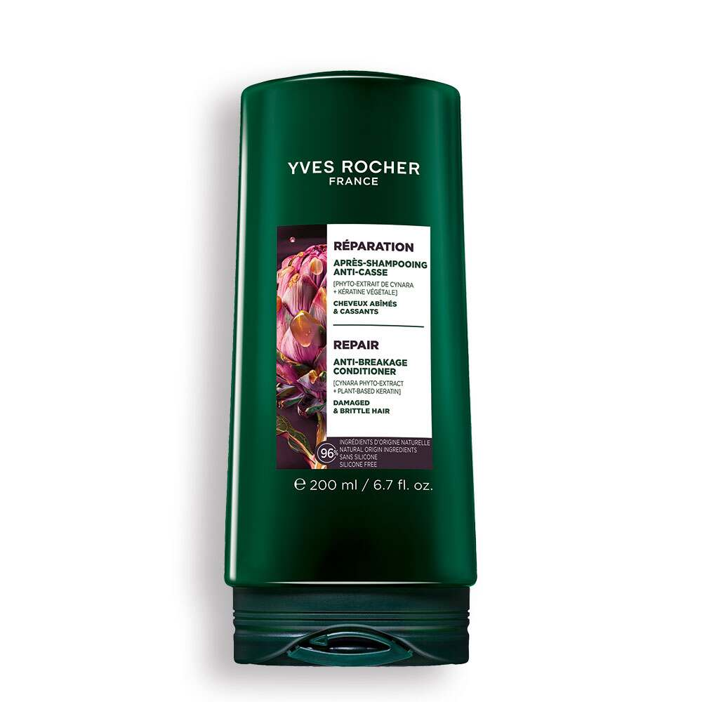 Yves Rocher Haarspülung Anti-Haarbruch 200 ml – Entwirrt, repariert & glättet das Haar