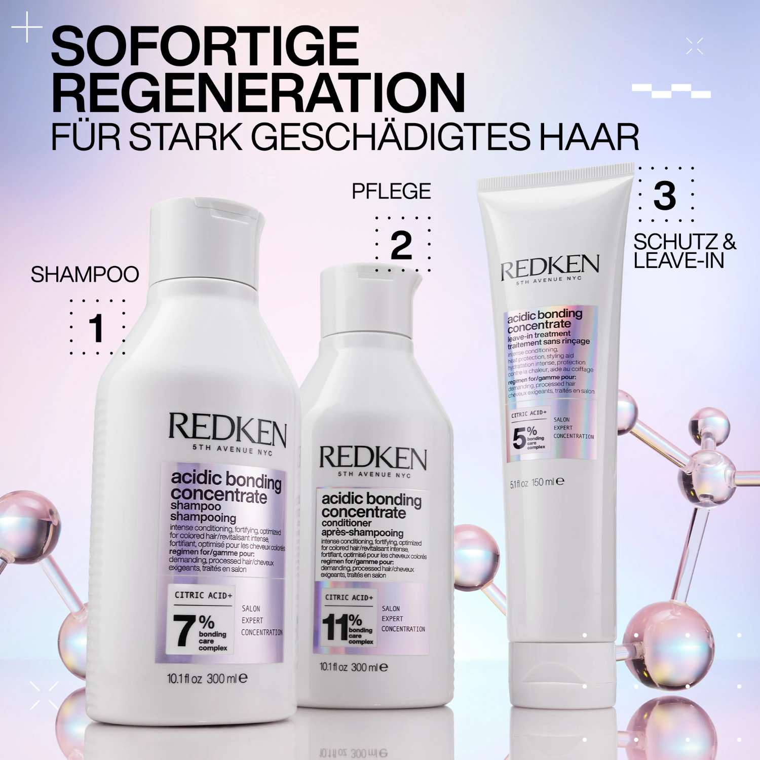 Redken Acidic Bonding Concentrate – Reparatur-Shampoo für starkes & gesundes Haar