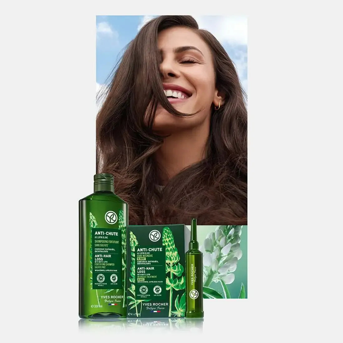 Yves Rocher Intensivkur Anti-Haarausfall 60 ml – Intensivpflege für kräftigeres Haar