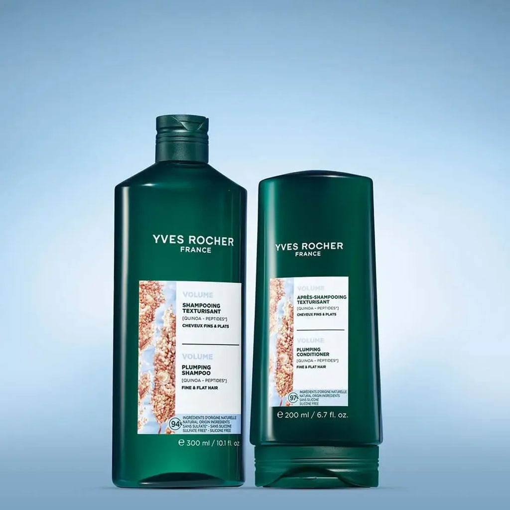 Yves Rocher Texturierendes Shampoo – Sulfatfreies Volumen Shampoo für feines Haar 300 ml